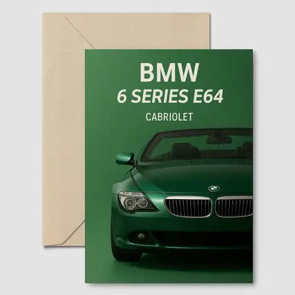 BMW 6 Series E64 Cabriolet Green Art