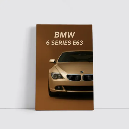 BMW 6 Series E63 Brown Background