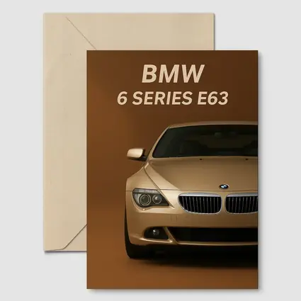 BMW 6 Series E63 Brown Background