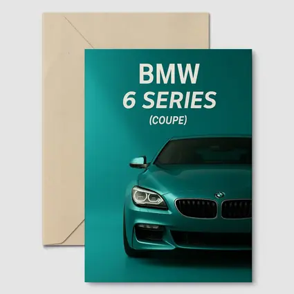 BMW Six Series Coupe Teal Background