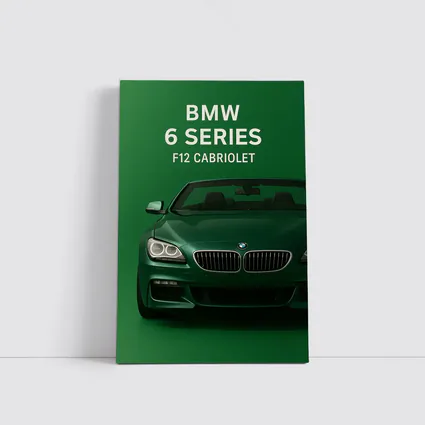 BMW Six Series F12 Cabriolet Green Background