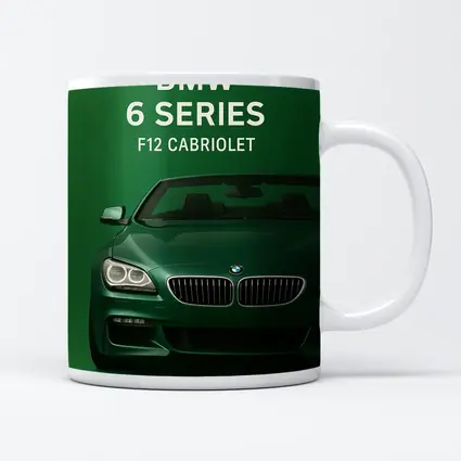 BMW Six Series F12 Cabriolet Green Background