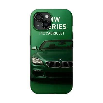 BMW Six Series F12 Cabriolet Green Background