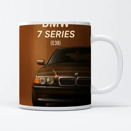 BMW Seven Series E38 Brown Background Art