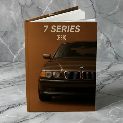 BMW Seven Series E38 Brown Background Art