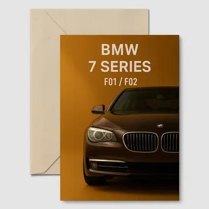 BMW Seven Series F01 F02 Brown Background