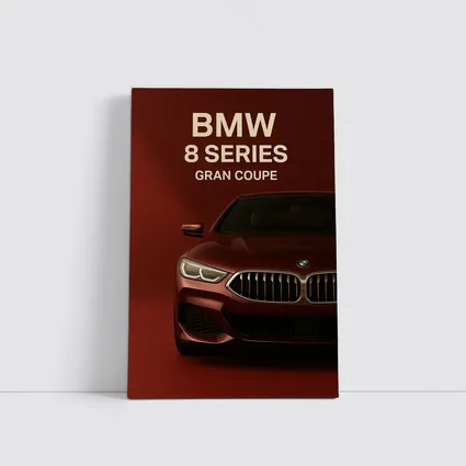 BMW Eight Series Gran Coupe Red Background