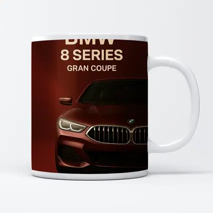 BMW Eight Series Gran Coupe Red Background