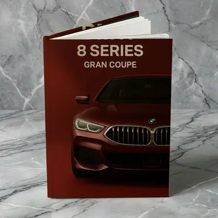 BMW Eight Series Gran Coupe Red Background