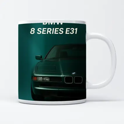 BMW 8 Series E31 Teal Studio Art