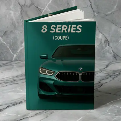 BMW 8 Series Coupe Green Minimal Art
