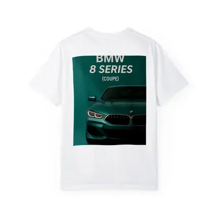 BMW 8 Series Coupe Green Minimal Art