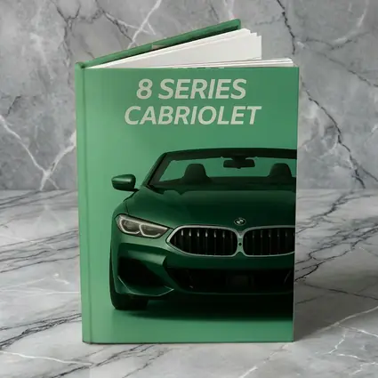 BMW Eight Series Cabriolet Green Background