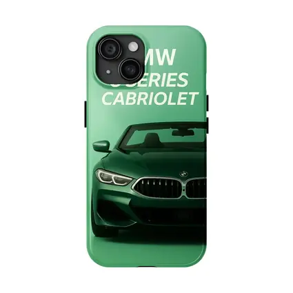 BMW Eight Series Cabriolet Green Background