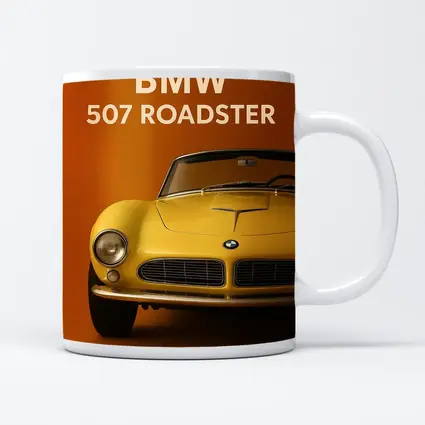 BMW 507 Roadster Classic Orange Background