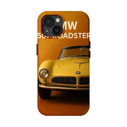 BMW 507 Roadster Classic Orange Background