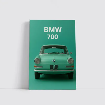 BMW 700 Classic Car Green Background