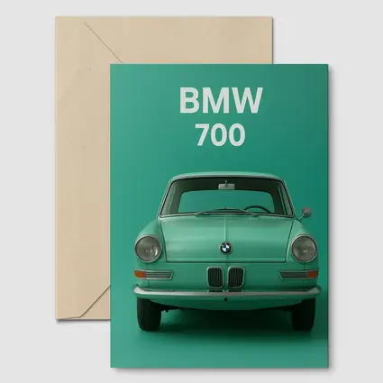 BMW 700 Classic Car Green Background