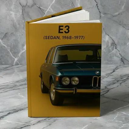 BMW E3 Sedan Classic Car Gold Background