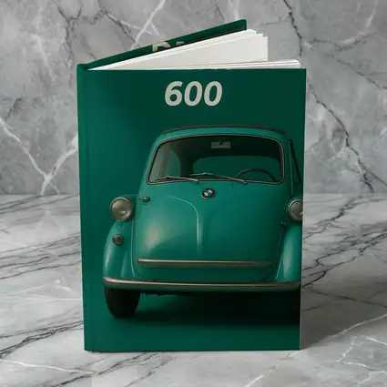 BMW 600 Classic Microcar Teal Green Background