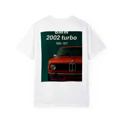 BMW 2002 Turbo Classic Red Car Art