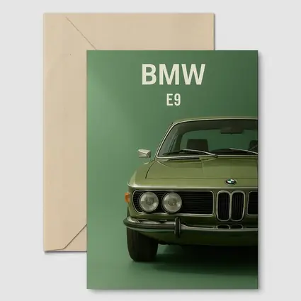 BMW E9 Classic Coupe Green Studio