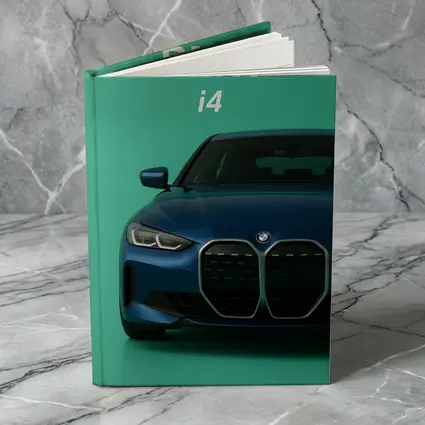 BMW i4 Front View Green Background