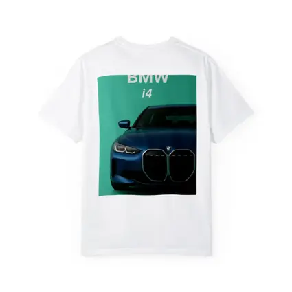 BMW i4 Front View Green Background