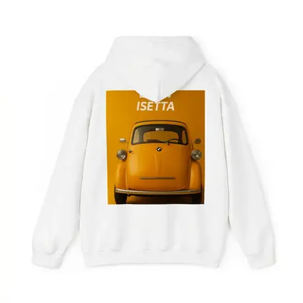 BMW Isetta Classic Car Orange Background