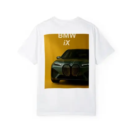 BMW iX Front View Yellow Background
