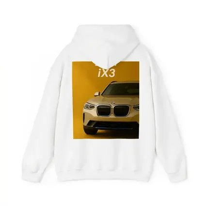 BMW iX3 Electric SUV Yellow Background