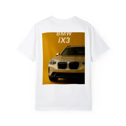 BMW iX3 Electric SUV Yellow Background