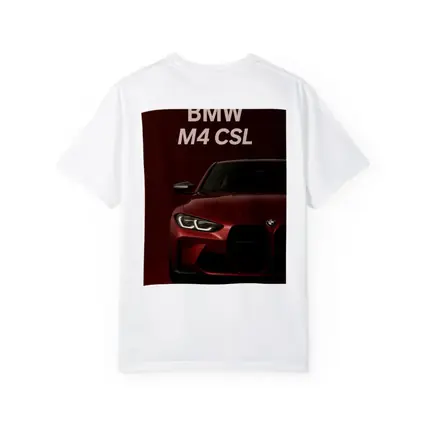 BMW M4 CSL Dark Red Minimal Art