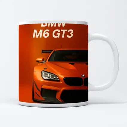 BMW M6 GT3 Orange Racing Car Art