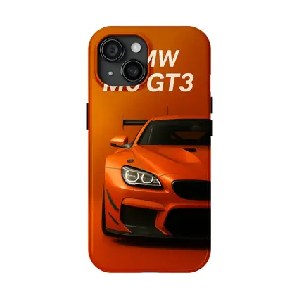 BMW M6 GT3 Orange Racing Car Art