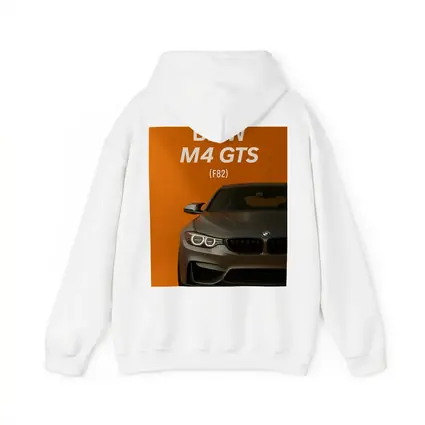 BMW M4 GTS F82 Orange Background Art