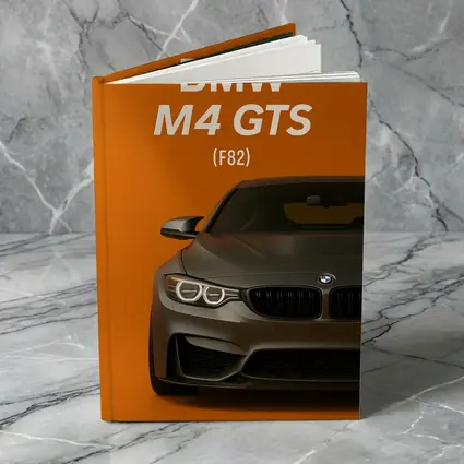 BMW M4 GTS F82 Orange Background Art