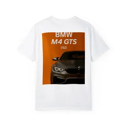 BMW M4 GTS F82 Orange Background Art