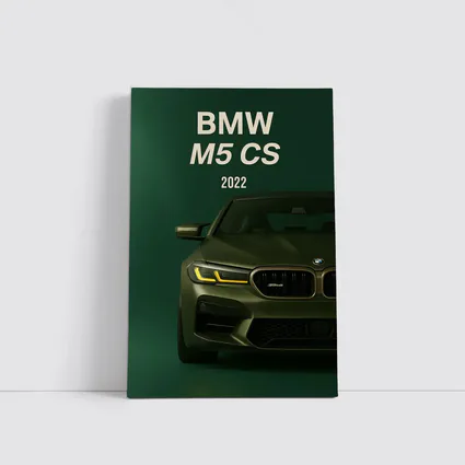 BMW M5 CS 2022 Green Front View
