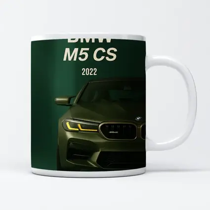 BMW M5 CS 2022 Green Front View