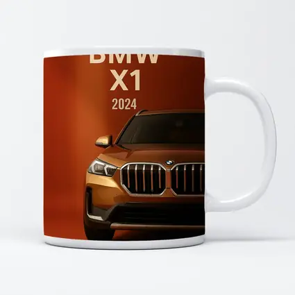 BMW X1 2024 Orange SUV Front View