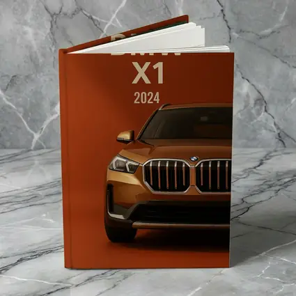 BMW X1 2024 Orange SUV Front View