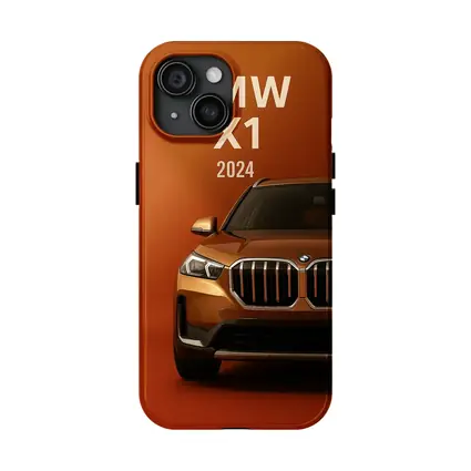 BMW X1 2024 Orange SUV Front View