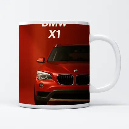 BMW X1 Red SUV Bold Red Background