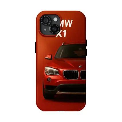 BMW X1 Red SUV Bold Red Background