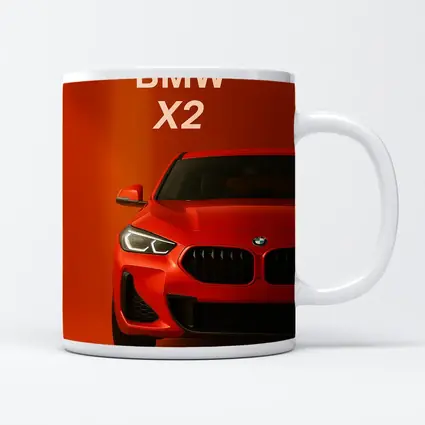 BMW X2 Bold Red Studio Front View