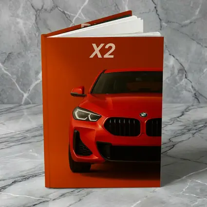 BMW X2 Bold Red Studio Front View