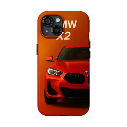 BMW X2 Bold Red Studio Front View