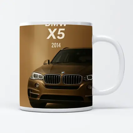 BMW X5 2014 Front View Beige Background