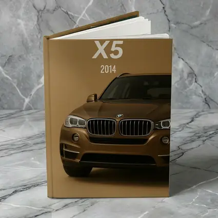 BMW X5 2014 Front View Beige Background